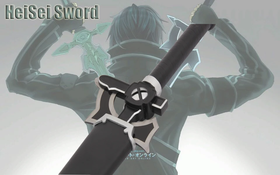 Меч Art Online Kirito Косплей Катана Реплика углеродистая сталь лезвие аниме меч|sword