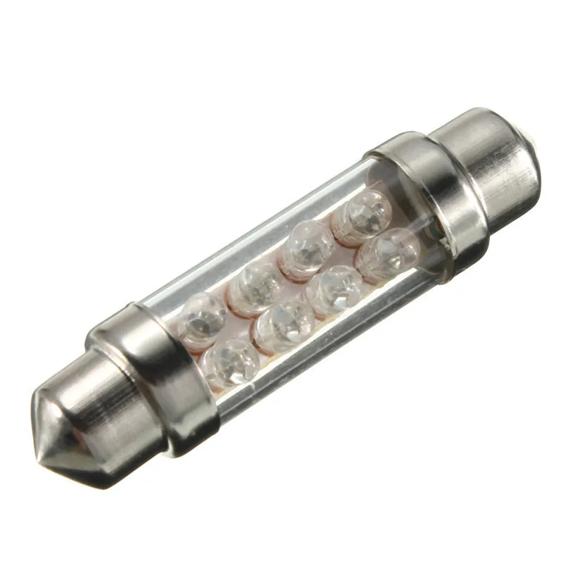 Новый 4x лампочка для салона автомобиля синий 42 мм 8 SMD купольный фестон