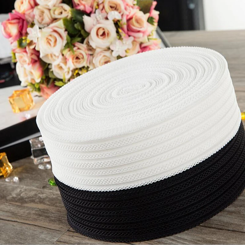 

Transparent Chiffon Elastic Ribbon High Quality 40mm For Handwork Apparel & Sewing Fabric Edge Accessories BBXY-123