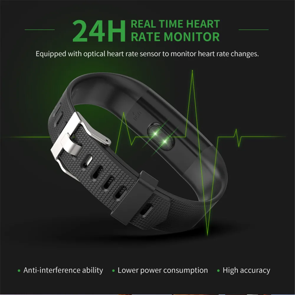 Bluetooth Смарт-браслет MODOSON Y1 пульсометр фитнес-трекер браслет для Samsung Huawei Xiaomi mi Apple