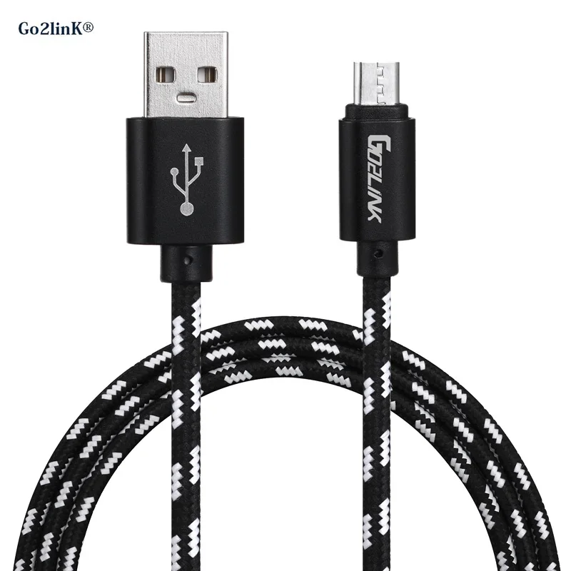 Go2linK 1 м/2 м/3 м Micro Usb кабель для быстрой зарядки Samsung S7 Meizu M3s двусторонние USB зарядные