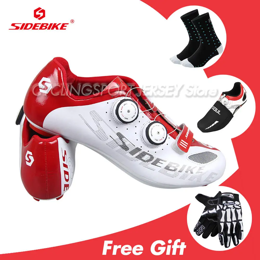 Мужская обувь для велоспорта SIDEBIKE велосипедная езды на велосипеде Размер 40 46