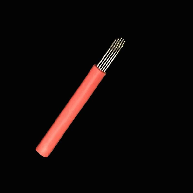 50 шт. конические 19 Pin Круглый Перманентный макияж бровей Иглы для татуажа иглы для микроблендинга для 3D вышивка ручной татуировки ручки