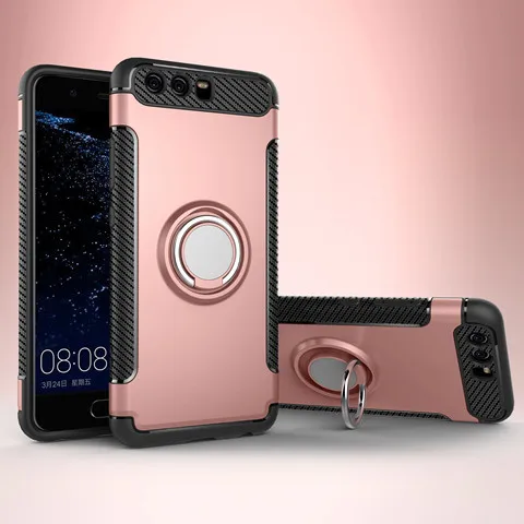 Rose gold Для huawei P10/P10 Plus/P10 Lite P9 Lite чехол Гибридный Силиконовый PC прочный защитный чехол-накладка для mate 10 Pro Lite mate 20X30 - Цвет: Rose gold