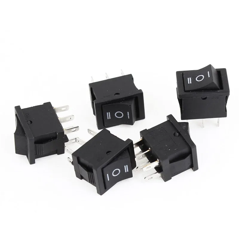 5 шт. x 6 Pin DPDT ВКЛ ВЫКЛ 3 позиционный кулисный переключатель для лодки 15A/250 В 20A/125