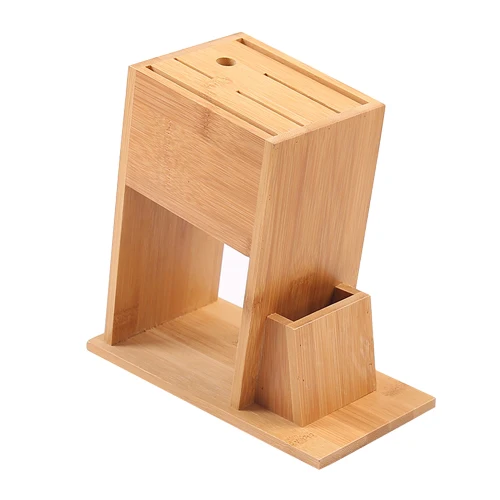 Brown Shelf Бамбуковая подставка для кухонных ножей Многофункциональный стеллаж для хранения Инструменты держатель деревянный блок подставки для ножей полка аксессуары поставки - Цвет: Brown Shelf