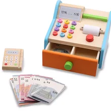 Деревянная игрушка, игровой домик, игрушки для покупок, забавные детские кассы, кассовый аппарат, кассовый аппарат, ролевые игры, кассовый аппарат, игра, сделай сам, детские игрушки, подарки
