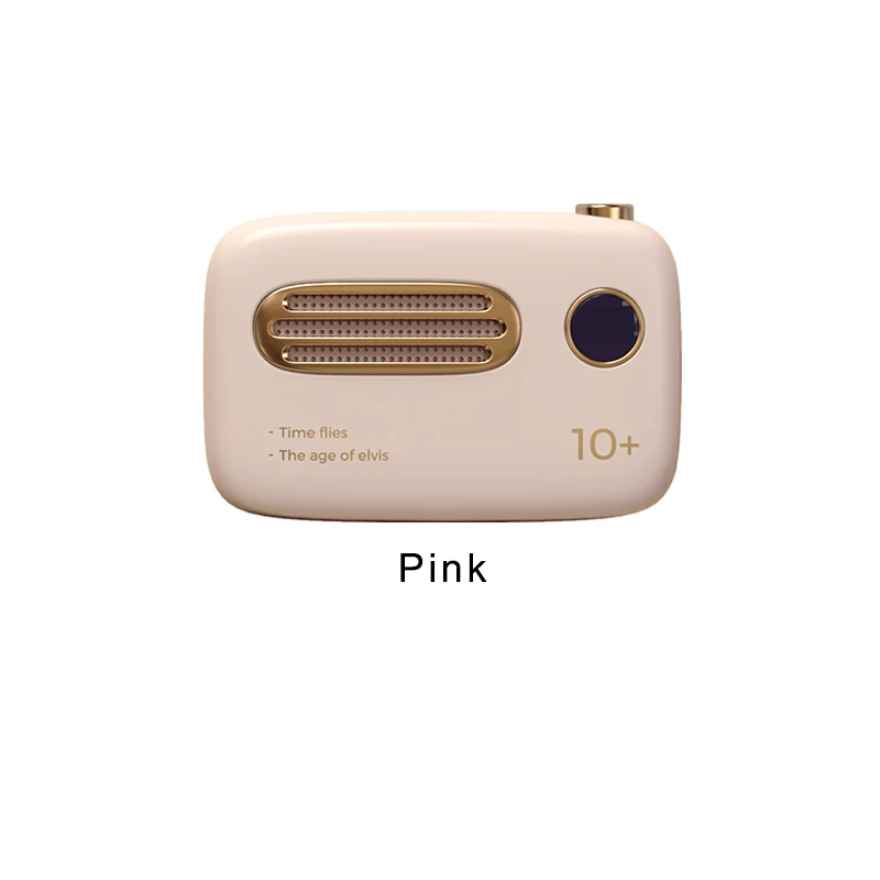 Pink Maoxin повербанк милый портативный мини аккумулятор 10000mAh портативное зарядное устройство цифровой дисплей пауэр банк зарядка для аккумуляторов за смартфон двойной вход двойной выход - Color: Pink