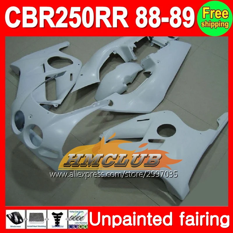 

Корпус Неокрашенный полный комплект обтекателей для HONDA CBR250RR MC19 88-89 CBR 250RR CBR 250 RR CBR250 RR MC19 88 89 1988 1989 обтекатель