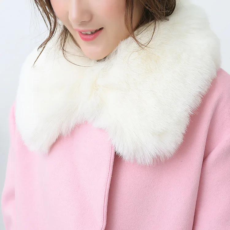 Новый толстый теплый воротник из искусственного меха супер мягкий шарф овечьего