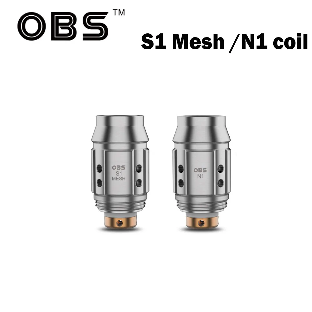 5 шт./лот оригинальные OBS S1 сетка 0.6ohm N1 катушка 1.2ohm Сменная Головка Катушки