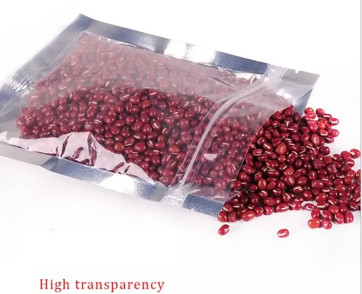 50 шт. 9x16 см многоразовый пакет Ziplock упаковка для пищевых продуктов алюминиевая