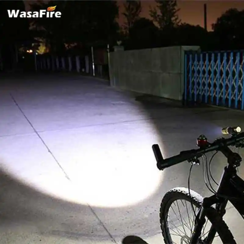 WasaFire Новый USB Перезаряжаемый велосипедный фонарь 2000лм светодиодный фонарик