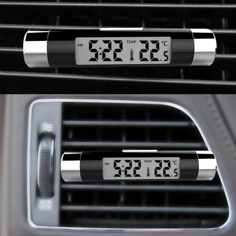 Автомобильный цифровой термометр с ЖК-экраном для Skoda Superb Octavia A7 A5 2 Fabia Rapid Yeti Citroen C4