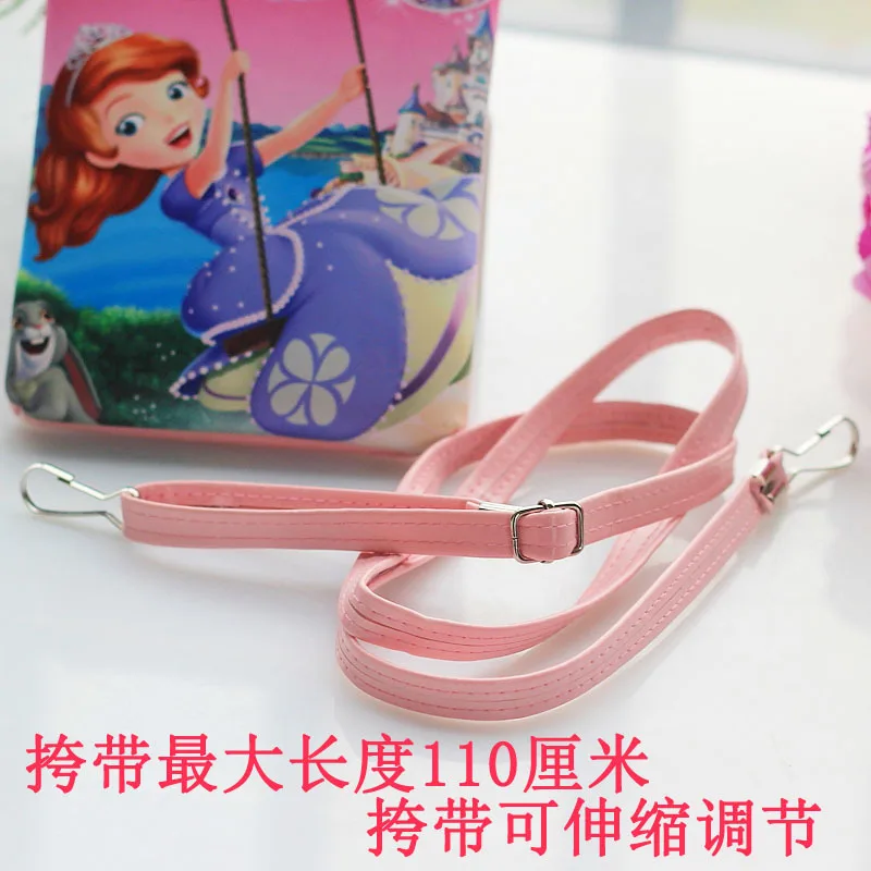 Disney Pu мультфильм милый Эльза Анна плюшевый кошелек девушка вертикальная сумка для еды двойная сумка через плечо на молнии мобильный телефон сумка замороженная