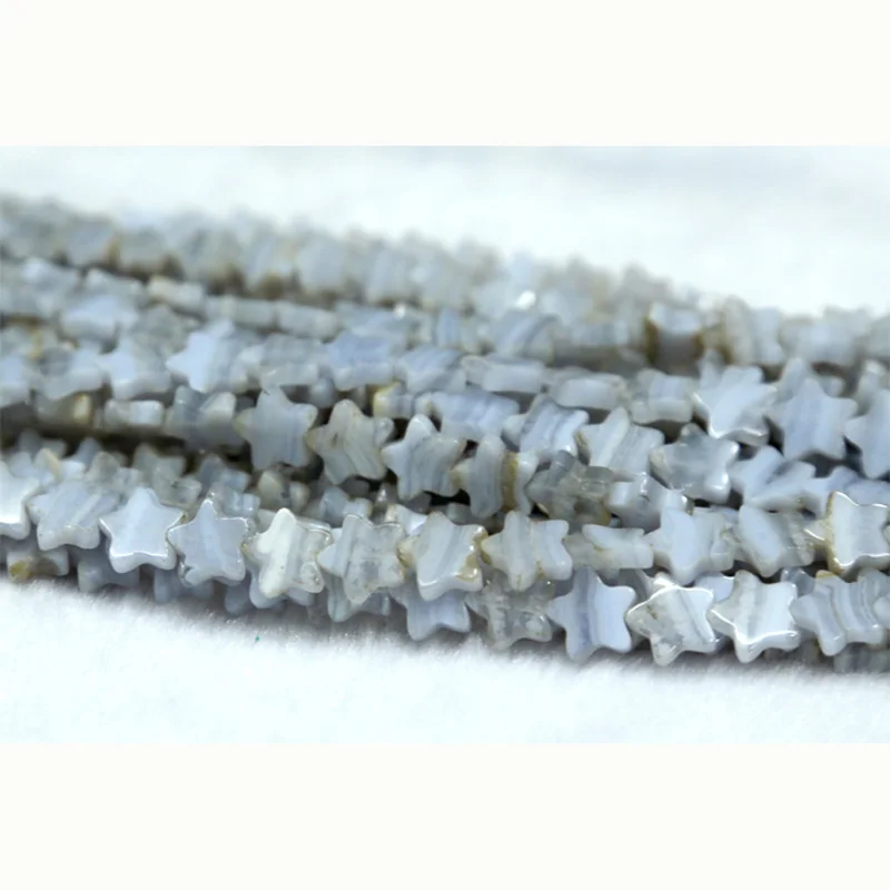 Оптовая продажа со скидкой бусины из натурального синего кружева агата