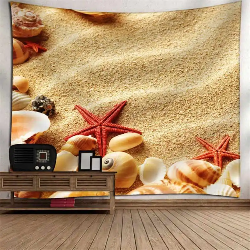 Домашний настенный природа искусство полиэстер ткань море пляж тематический