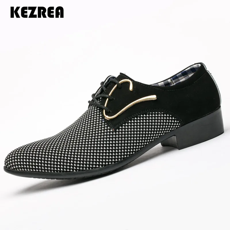 Kezrea/2018 новые стильные мужские модельные туфли-оксфорды свадебные деловые туфли