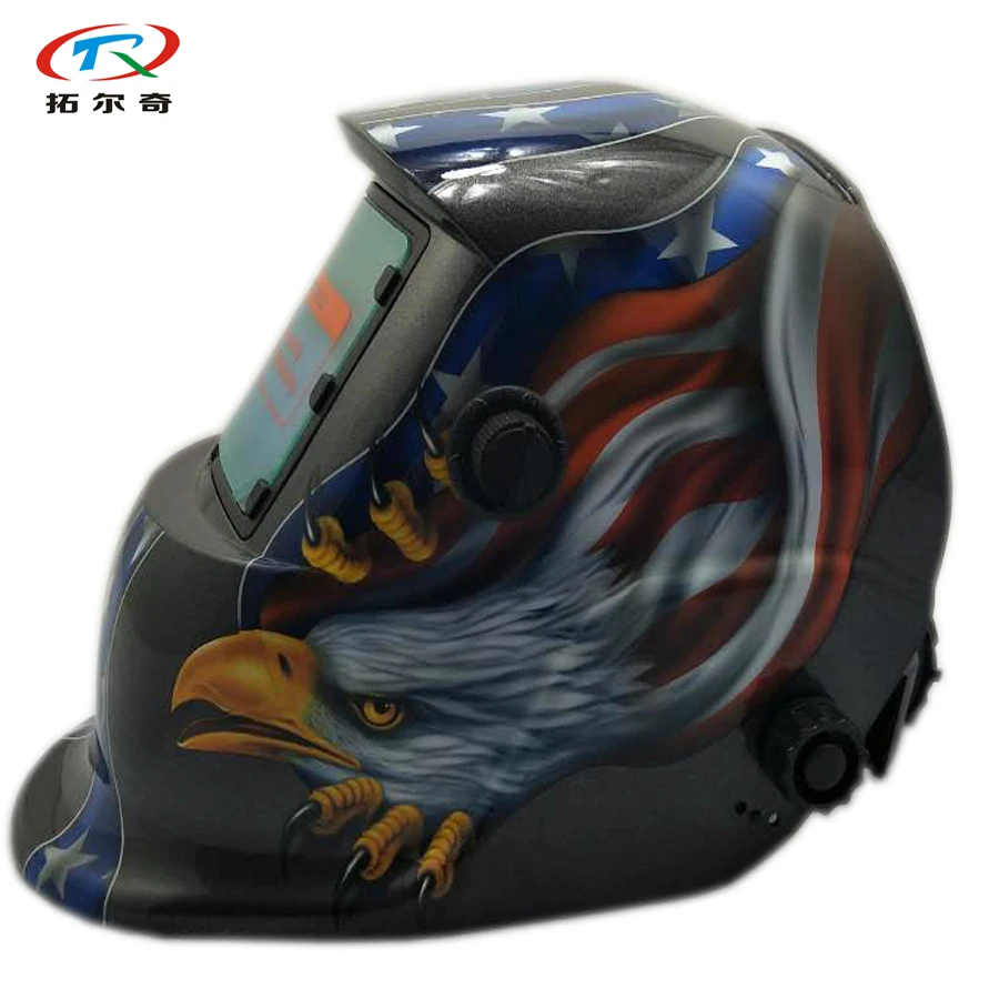 tig welding helmet with long gloves auto darkening MIG GTAW solar and battery welder mask grinding adjust HD17(2233FF)Y | Инструменты