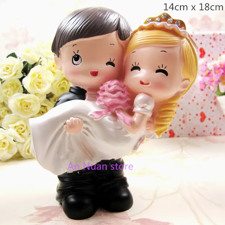 Синие Бриллианты love sweet couple фигурка невесты и жениха украшение для свадебного