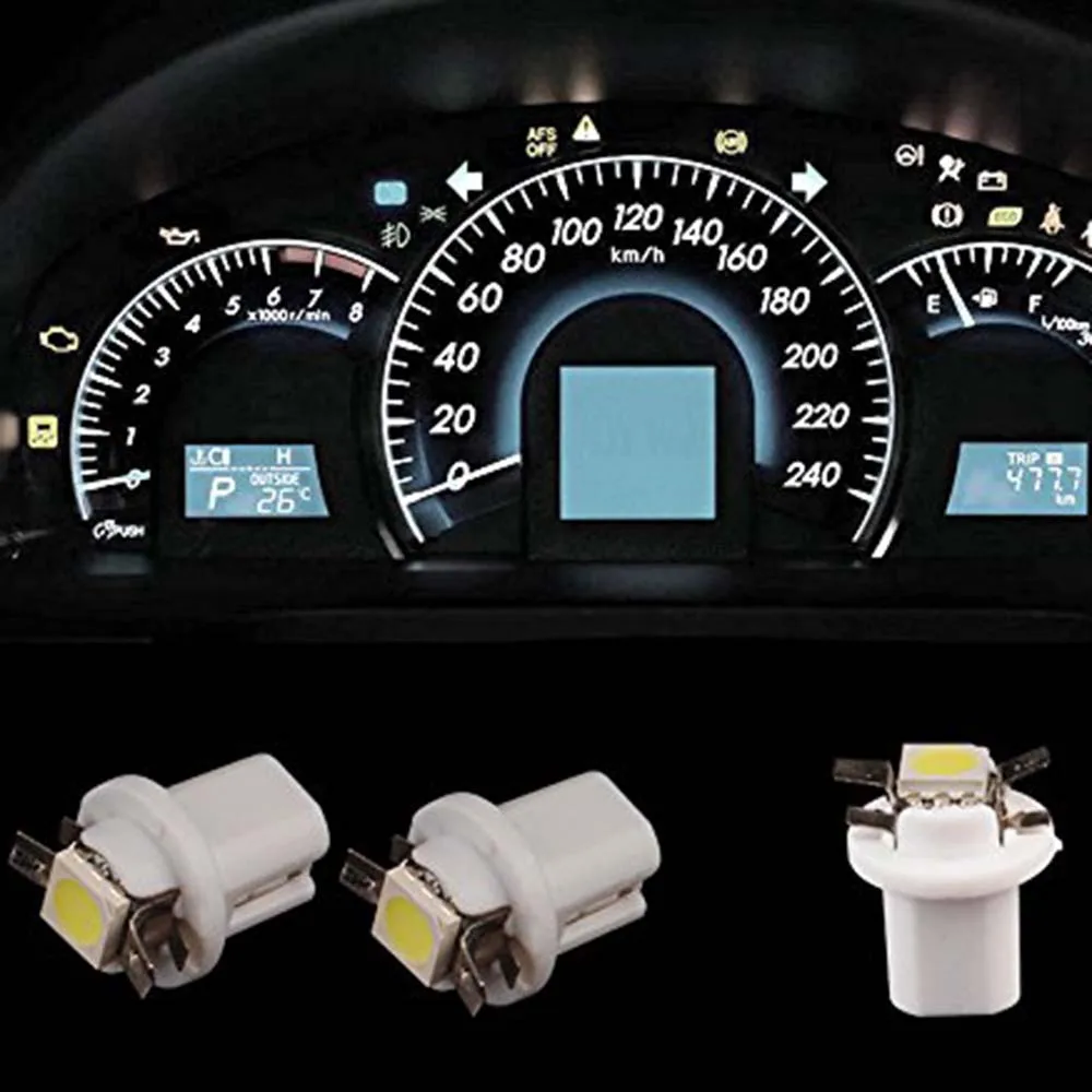 10 шт. автомобисветодиодный светодиодсветодиодный лампы B8.5D B8.5 T5 509T 1SMD 5050|dashboard