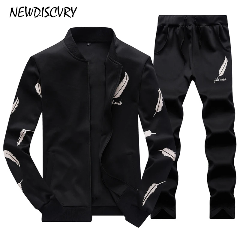 NEWDISCVRY костюмы Для мужчин 2 шт. спортивной 2018 осень весна человек Кофты комплект