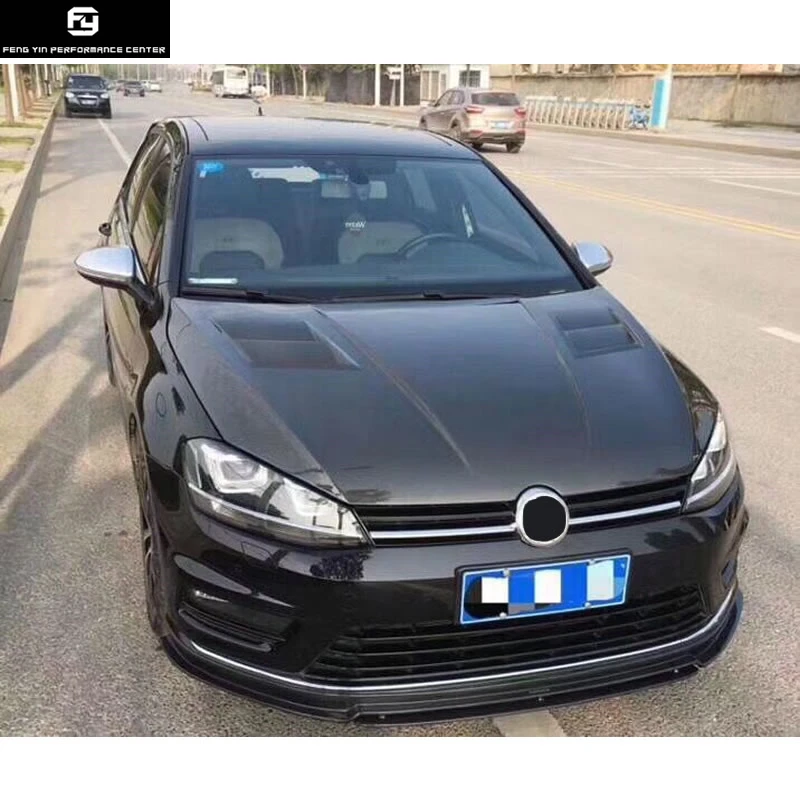 Горячая Golf7 карбоновая крышка капота двигателя для Volkswagen Golf 7 передний бампер автомобильный комплект кузова 14-15