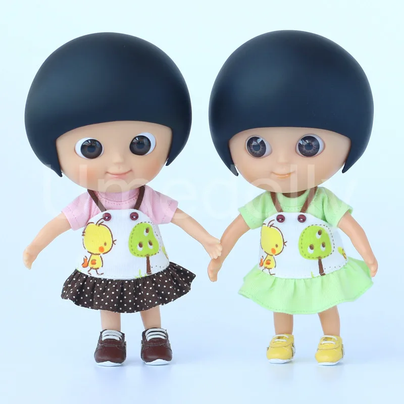 1 шт. платье на бретельках с рисунком курицы для куклы средней длины OB11 1/8