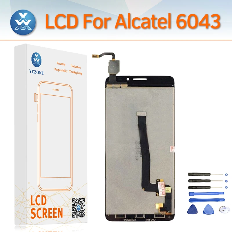 AAA ЖК дисплей Замена для Alcatel One Touch Idol X плюс 6043 6043D OT6043 Дисплей сенсорного планшета