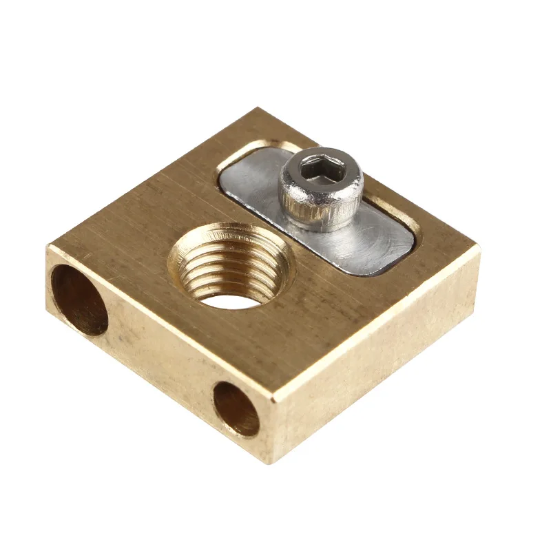 16*16*5MM UM3 M6*0.75 brass heating block nozzle copper head 4MM heated block for Ultimaker3 3d printer parts 16*16*5MM UM3 M6*0.75 brass heating block nozzle copper head 4MM heated block for Ultimaker3 3d printer parts