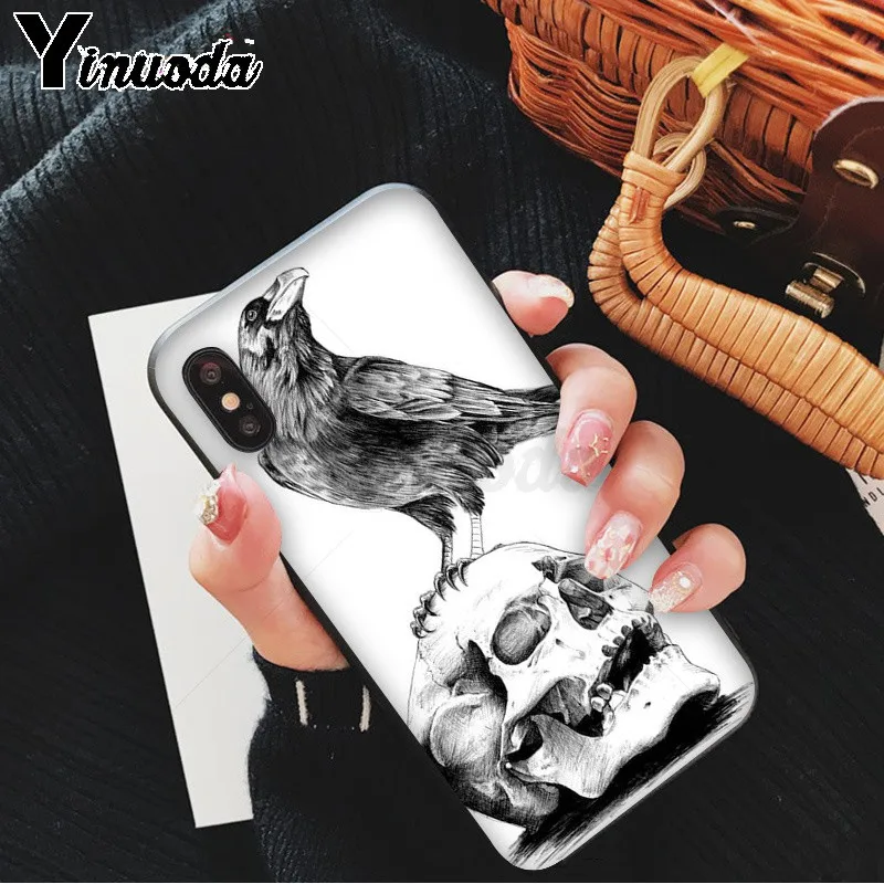 Чехол Yinuoda Crow для iPhone 8 7 6 6S Plus 5 5S SE XR X XS MAX | Мобильные телефоны и аксессуары