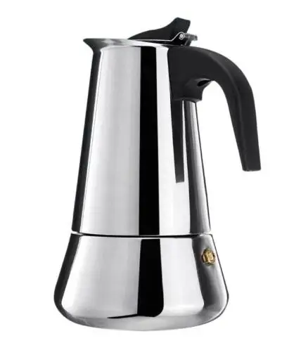 Big bell 300ml Кофейник из нержавеющей стали, кофейник Mocha Moka, эспрессо, латте, плита, кофейник, фильтр, 100 мл, 200 мл, 300 мл, 450 мл, кофемашина - Цвет: Big bell 300ml