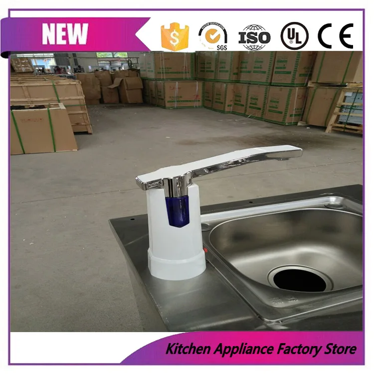 Free shipping mobile single square pan 6 toppings with sink hard fried ice cream roller machine | Бытовая техника