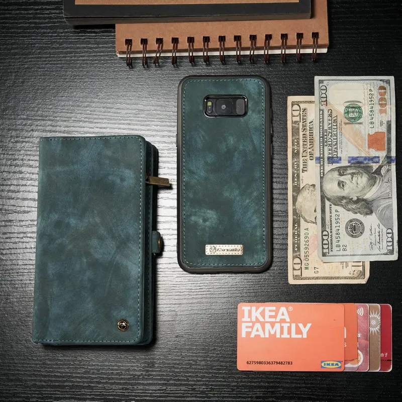Чехол для телефона CaseMe Samsung Galaxy S21Ultra S8 Plus многофункциональный кошелек из