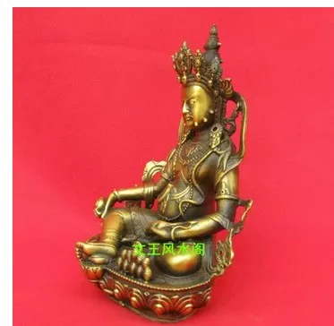 Медная тибетская телефонная буддистская статуя дзамбала форчуна Будда Статуя