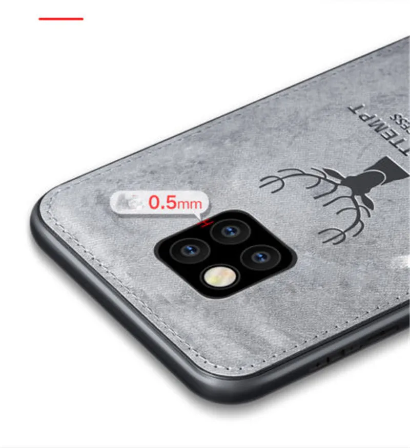 Для Huawei P8 P9 Lite 2017 P10 Plus Mate 20 pro Роскошный Матовый рисунок оленя мягкая ткань TPU