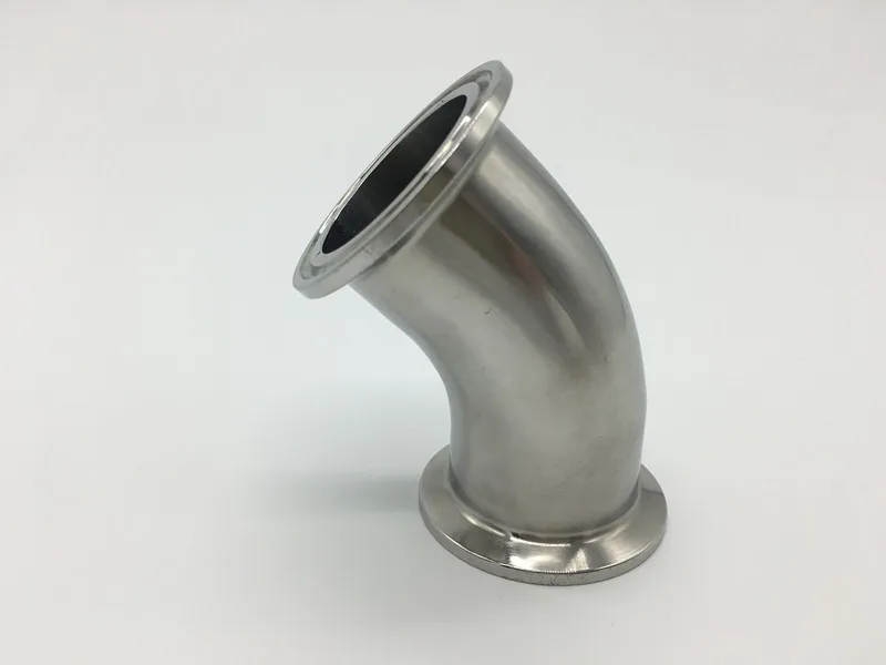 

Free shipping 3''(76mm) Sanitary Tri Clamp 45 Degree Elbow SS 304