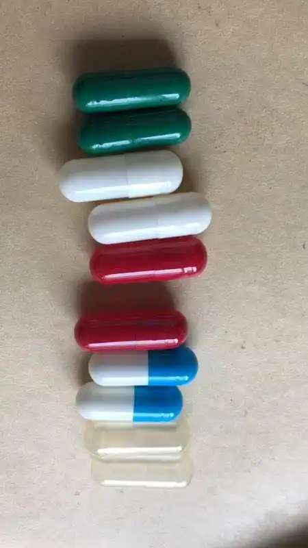 5000 шт. Размер 000 # голубые/белые желатиновые капсулы искусственные пустые --- в