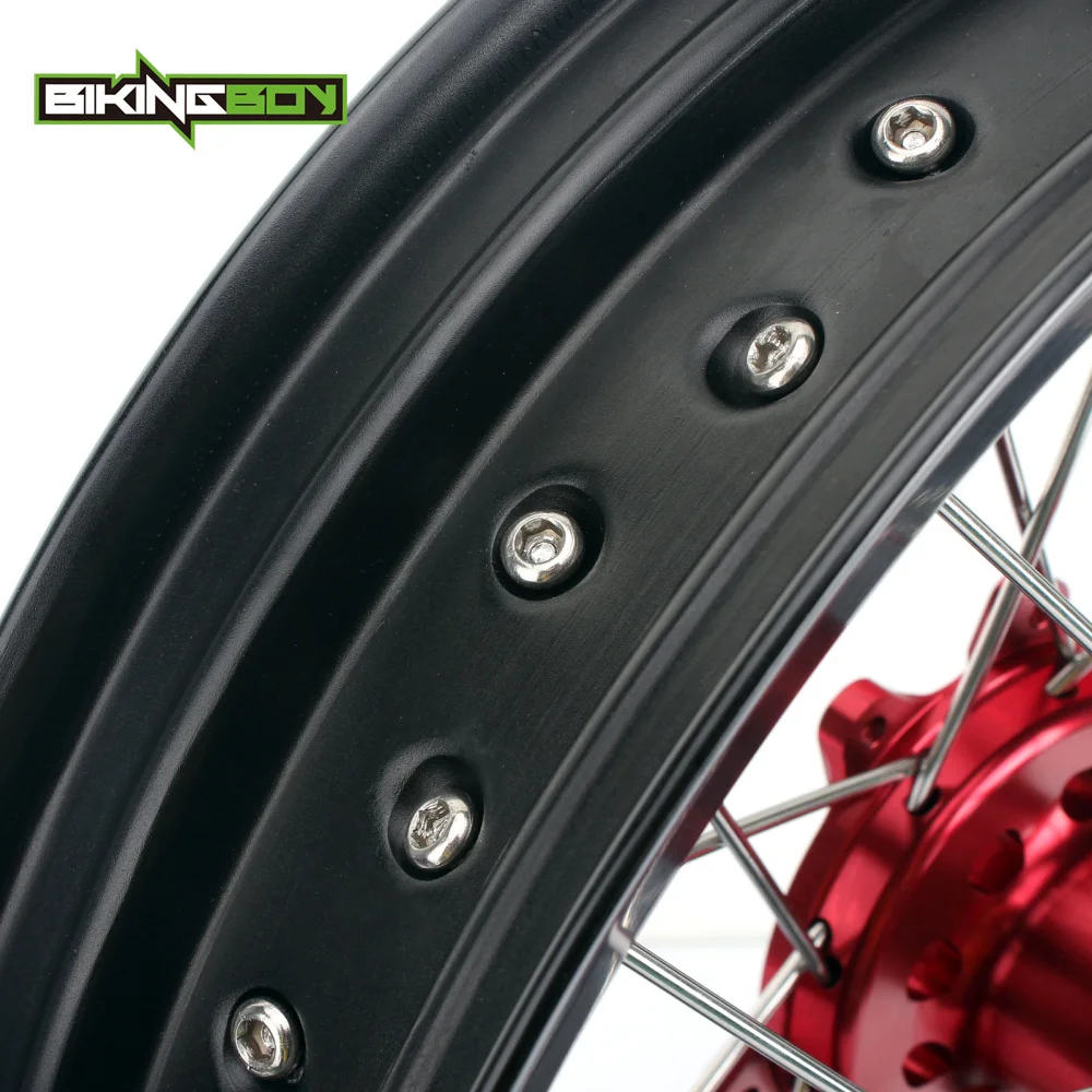 BIKINGBOY 3 5x17 &quotSupermoto передний обод колеса 36 отверстий концентратор для Honda CR 125 250 02 13