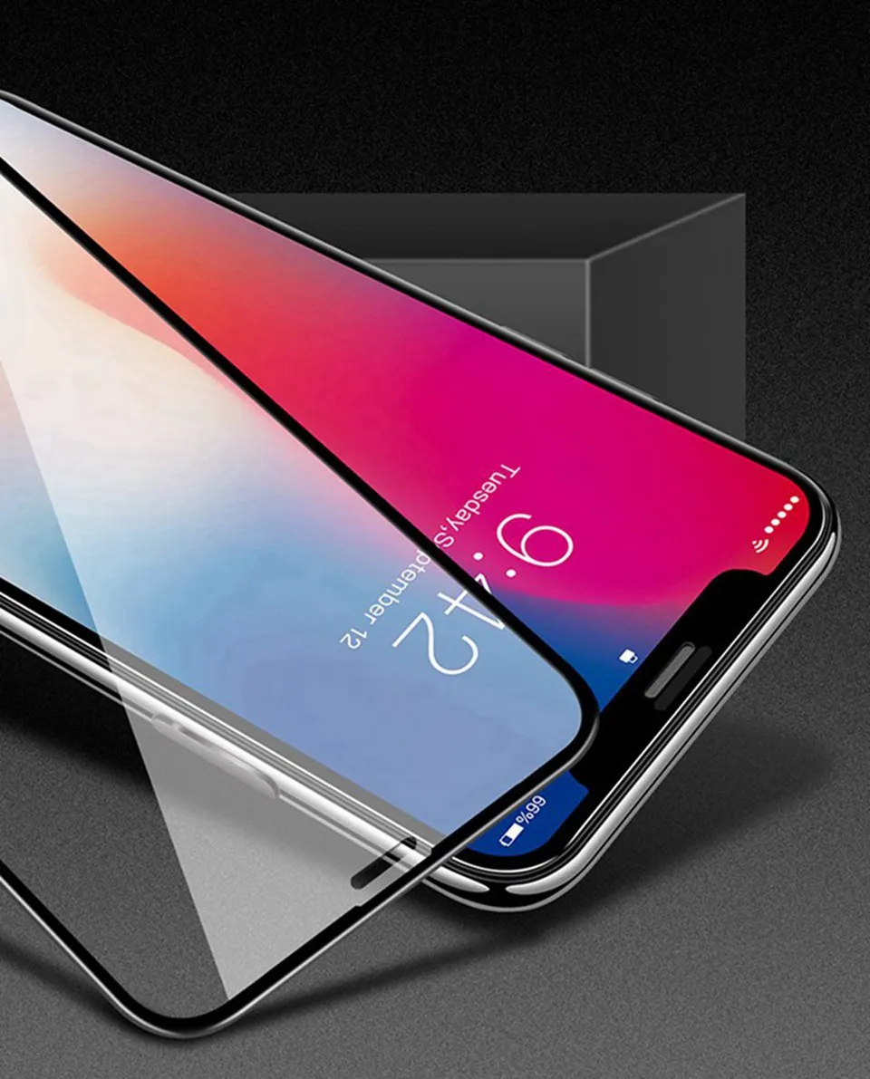 6D Защитное стекло для iphone 11 Pro XS Max полное покрытие защита экрана iphone 7 3D закаленное стекло для iphone 8X6 6s 7 Plus XR