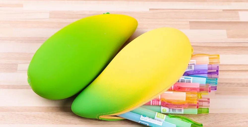 korea Creative Mango Style pencil bag pen bagcase school students stationery prize Pencilcase Pencil collection 2pc/lot | Канцтовары для