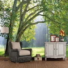 Обустройство дома пользовательские 3D фото обои трехмерный лесной пейзаж гостиная фон 3D настенные тканевые обои