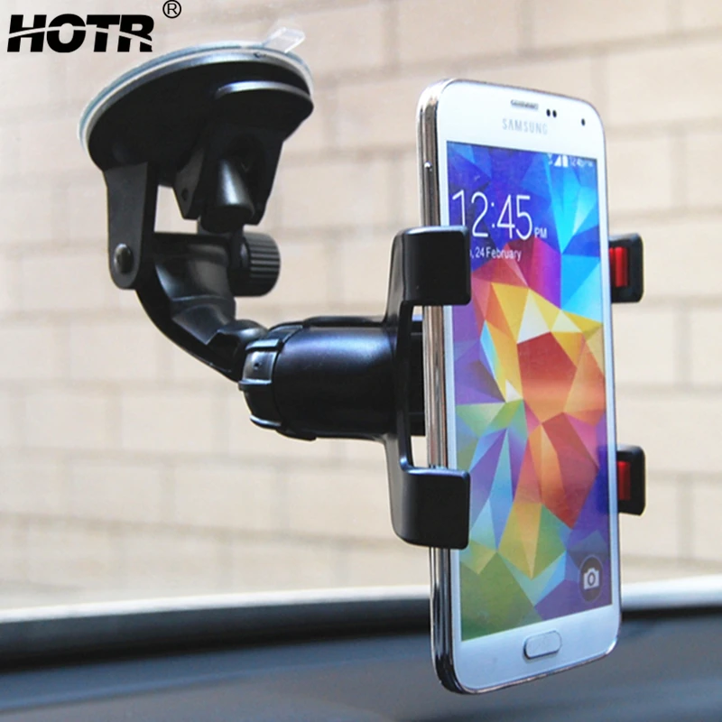 Универсальный автомобильный держатель для телефона на лобовое стекло 360