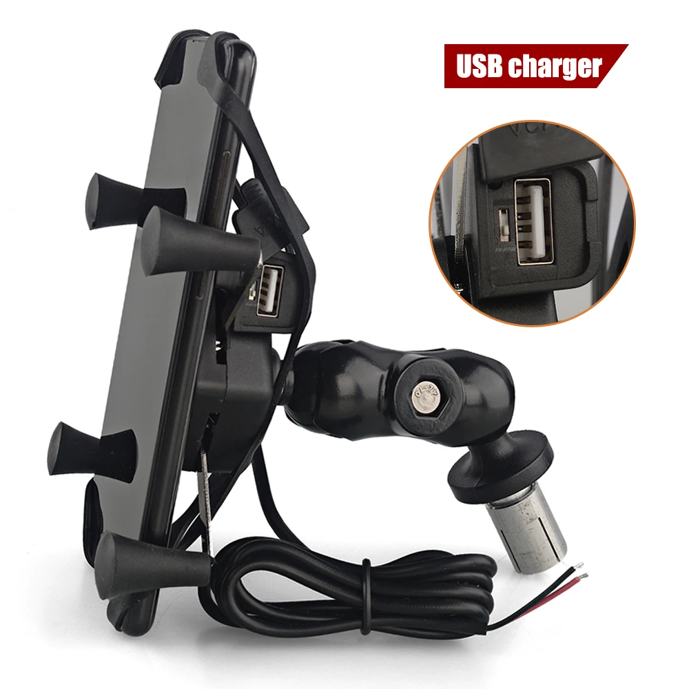 

GPS Navigation Phone Holder For HONDA F5 CBR650F VFR1200 BMW S1000RR HP4 2010 14 15 Motorcycle Frame Bracket Support USB Charger