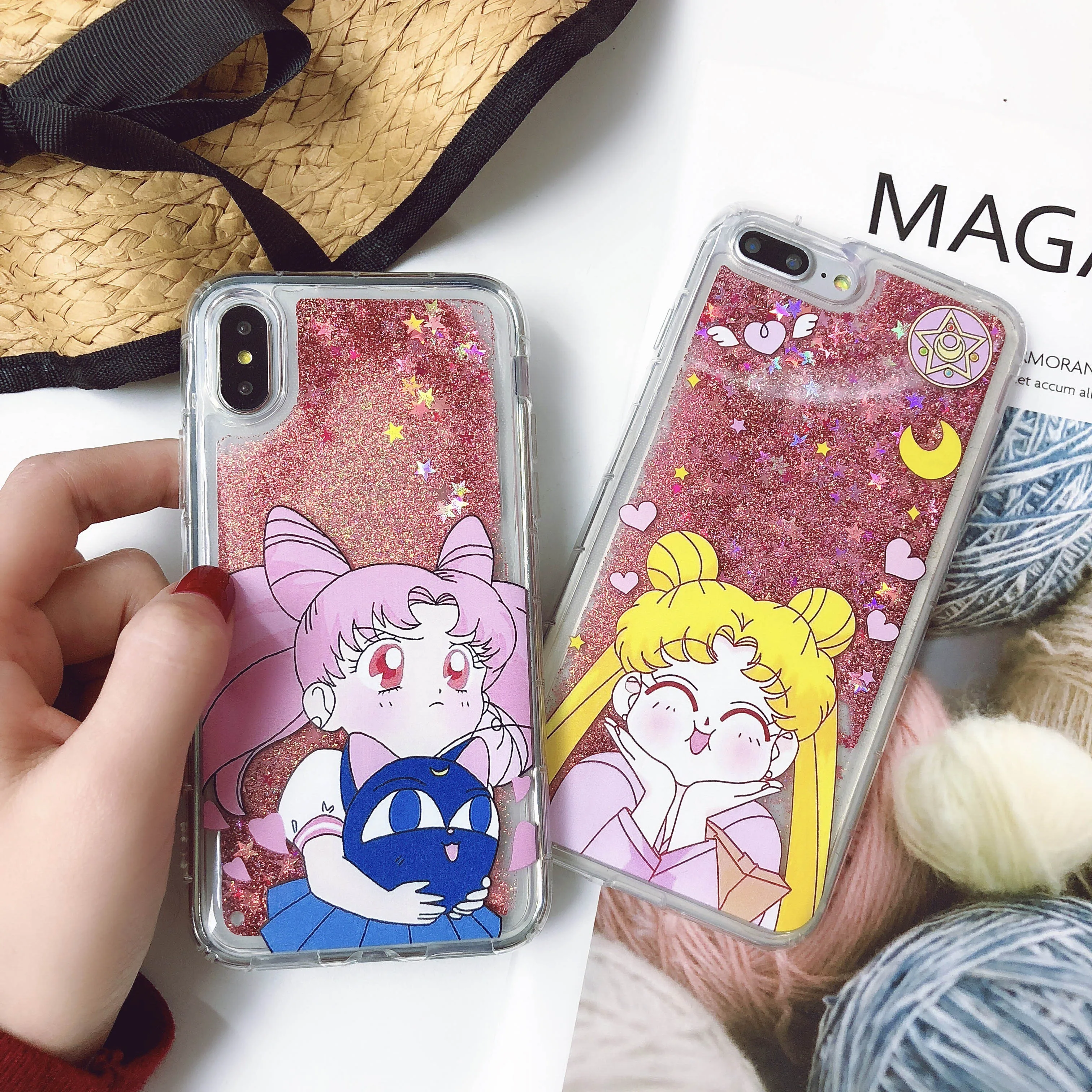 Чехол для Huawei P10 и Plus из ТПУ с милым мультяшным рисунком жидким зыбучим