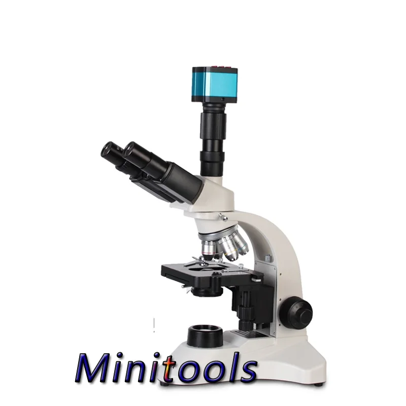 

40X-1600X Professoinal Trinocular Biological Microscope+ 14MP HDMI USB HD Digital Microscope Camera