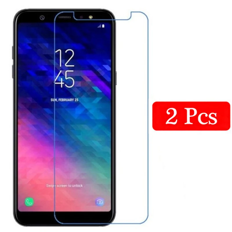 2 шт Защитное стекло для samsung Galaxy A6 plus 2018 Закаленное Защитная пленка экрана Gelaksi Plus