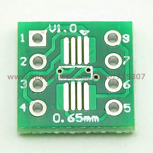 50 шт. плата адаптера PHISCALE SOP8/ SSOP8/ TSSOP8 (smd для dip) шаг 0 65/1 27 мм | Обустройство дома