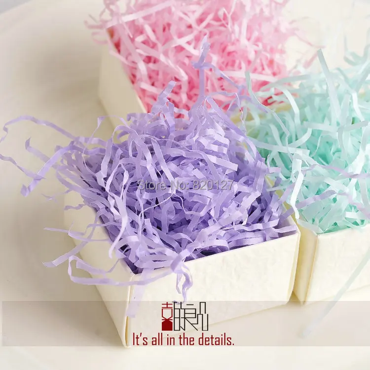 100 г измельченных Crinkle Cut Бумага корзина Конфеты чехлы ваза мыло наполнитель