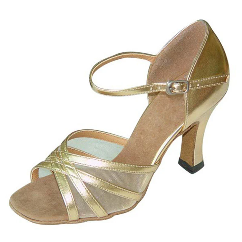 Туфли женские атласные обувь для латиноамериканских девушек сетчатая кожаная